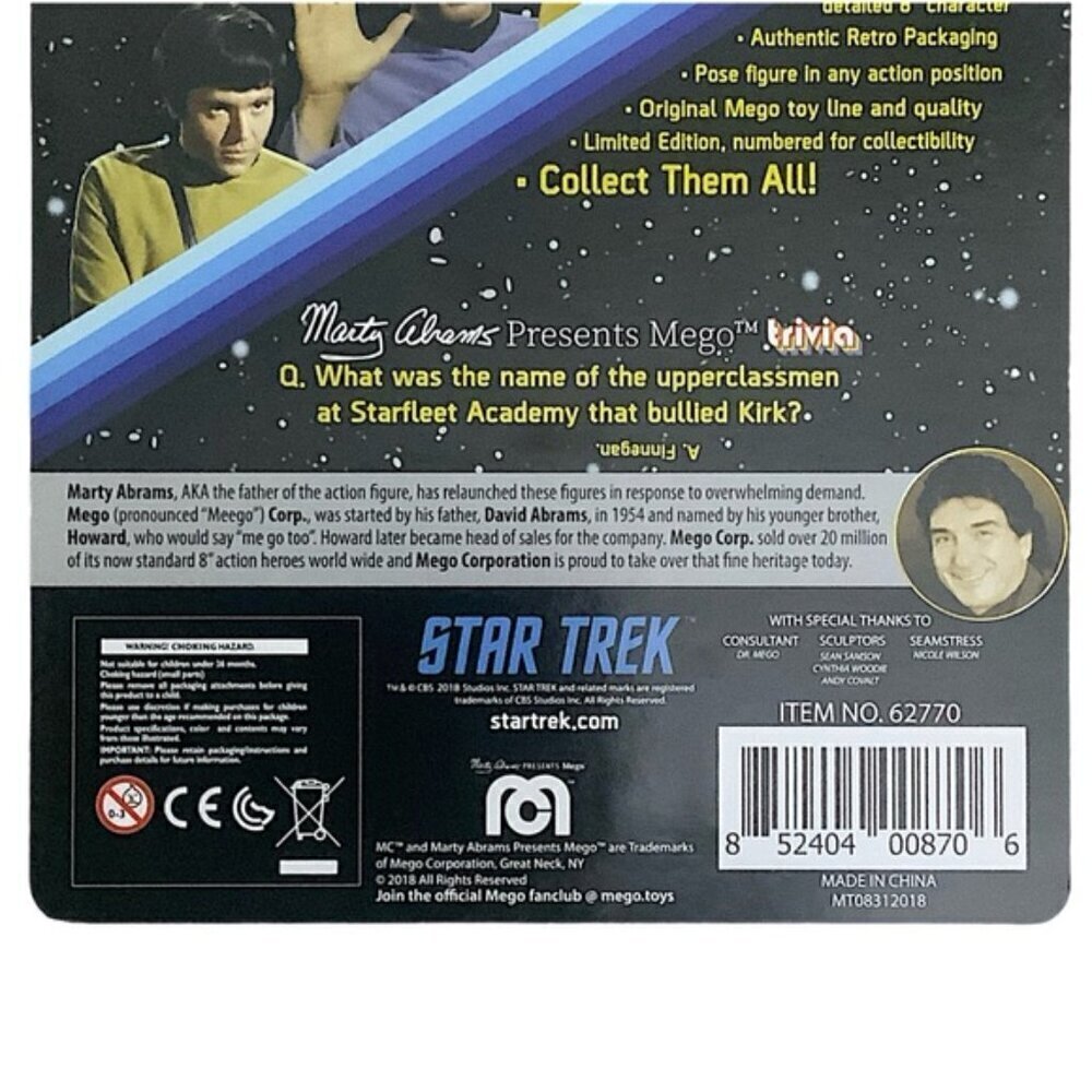 Star Trek Captain Kirk Figure Collectible Official Licensed Doll Limited Edition - Picture 5 of 16